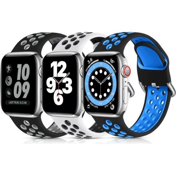 NEW 3 Pack Apple Watch Bands - Picture 1 of 4